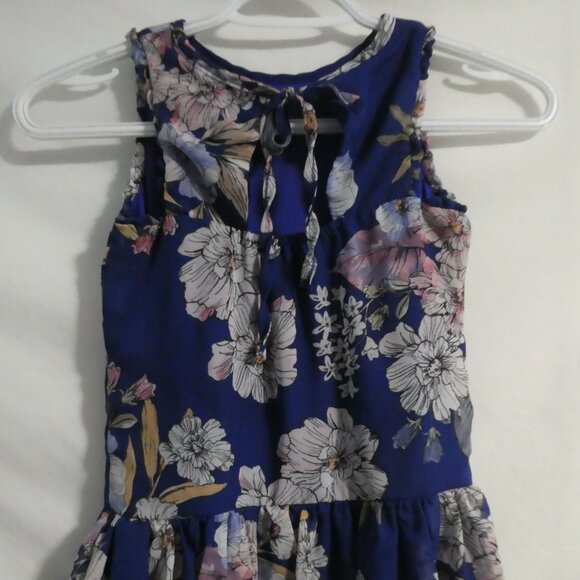 AVA & YELLY | size 6 | Sheer Sleeveless Floral Dress | Tie Back | Lined - Picture 13 of 16